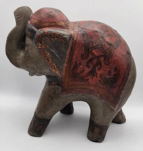 Large Resin Elephant Beautiful Table Top Decor About 10-11 inches Tall - Picture 1 of 11