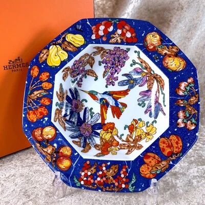 Plato de sopa Hermes Pierres d'Orient et d'Occident vajilla de porcelana 20 cm con estuche Foto 1 de 4