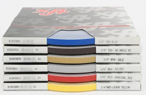 Rollo de 1/4" x 150' cuarto de pulgada de rayas de acento premium sólidas en muchos colores - Imagen 1 de 42