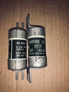 2 X 40SB4 SICHERUNG MEM KANTARK EXEL 40A 40SB4 BS88 ANHANG J FORM A - Bild 1 von 6
