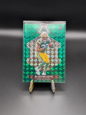 2024 Panini Mosaic MarShawn Lloyd #371 Rookie Green Prizm RC - Image 1 of 2