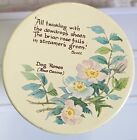 Vintage Decorative Tin poets poetry Birds Flowers Trees And Quotes