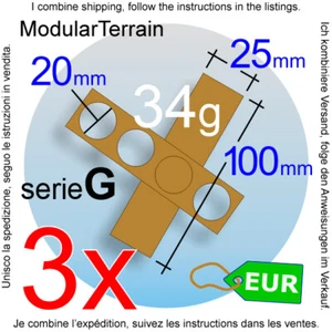 3x Movement Tray 4x1 (G 5mm) 20mm Round Base Bandeja De Movimiento War Hammer - Foto 1 di 7