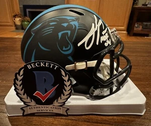Julius Peppers Autografo Pantere Mini Casco Alternativo HOF 24 Casco Beckett - Foto 1 di 11