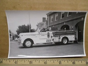 1950s vintage Quincy MA Massachusetts FIRE TRUCK Engine photo #2 - Picture 1 of 1