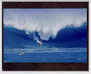 Waimea Bay, Marvin Foster 1992 30 Fuß Welle auf 8 x 10" matt - Bild 1 von 1