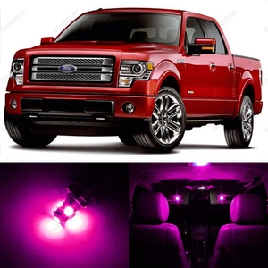 Paquete de 13 luces interiores LED rosas para Ford F250 F150 2004-2014 + herramienta de palanca - Imagen 1 de 1