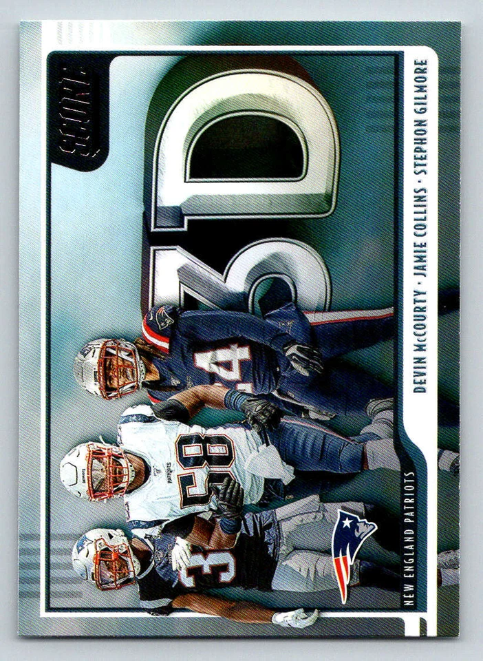 2020 Score 3D #4 Devin McCourty/Stephon Gilmore/Jamie Collins (ref 174723) - Image 1 of 2