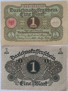 Darlehenskassenschein 1 Mark Reichsschuldverschreibung Berlin UNC - Bild 1 von 1