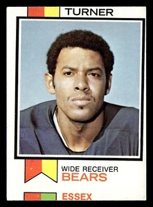 Cecil Turner 1973 Topps #494 EX Chicago Bears mal cortado - Imagen 1 de 2