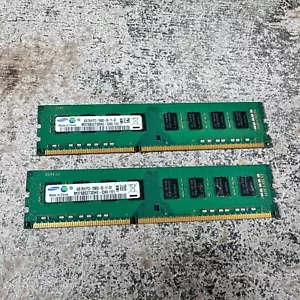Lot 2 Samsung M378B5273DH0-CH9 4GB (2 x 4GB) PC3-10600 (DDR3-1333) Memory - Picture 1 of 5