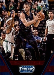 2015-16 Panini Threads Century Proof Red Mavericks Card #36 Chandler Parsons /99