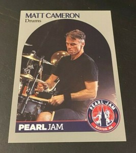 PEARL JAM Boston Baseball Card - Matt Cameron card 4 - 2018 fenway away show