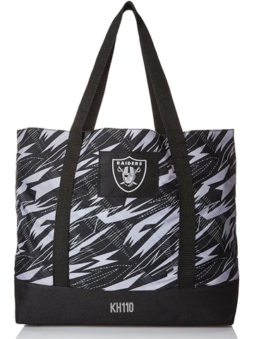 NFL Oakland Raiders Women's Shatter Print Tote Bag Cover