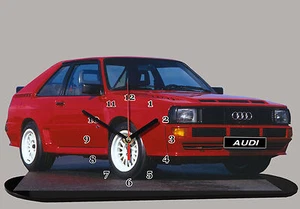 MODEL CARS, AUDI QUATTRO -04 with Clock, 11,8x 7,8 inches - Picture 1 of 1