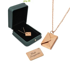 Anime Violet Evergarden Violet Inspired Necklace Cosplay Props Collectible Gifts - Picture 1 of 8