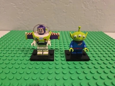 LEGO Disney Serie 1 Buzz Lightyear y Alien Minifiguras Retiradas CMF Lote Foto 1 de 4
