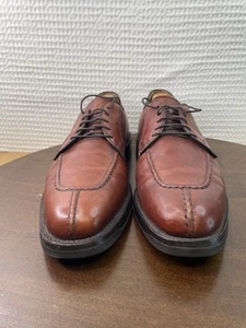 Allen Edmonds Dellwood braun Leder geteilte Zehe Oxford-Schuhe elegante Schuhe Herren Größe 9D - Bild 1 von 13