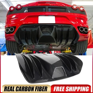 Kit de carrocería de alerón labial difusor parachoques trasero carbono real para Ferrari F430 2005-2009 - Imagen 1 de 15