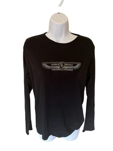Pebble Beach Concours d’Elegance Damen Langarm T-Shirt Schwarz Gr. M - Bild 1 von 5