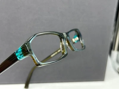 Lafont Eyeglasses Frames Men Woman Brown Turquoise Square Oscar 55 14 NP: 399€ - Image 1 of 4