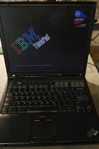IBM ThinkPad T41 Pentium M 1.6GHz 768MB 40GB HDD CD Windows XP WORKING - Picture 1 of 19