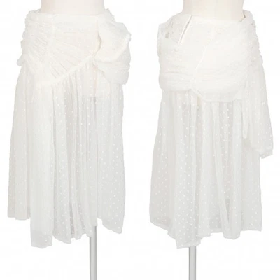 Falda drapeada transparente COMME des GARCONS punto talla S (K-106671) Foto 1 de 4