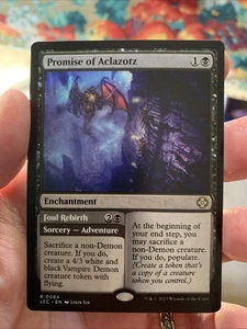 Promise of Aclazotz // Foul Rebirth [The Lost Caverns of Ixalan Magic MTG - Picture 1 of 1