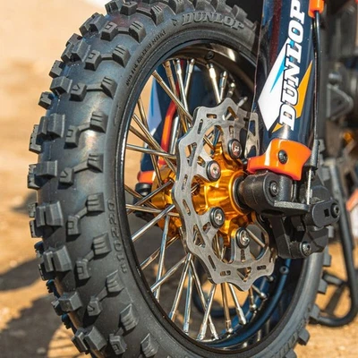 1/4 Pro-Spec Aluminum V2 Bead Front Wheel Black/Gold (1): Promoto-MX - Image 1 of 4