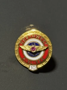 Pin esmaltado de correo aéreo vintage de NORTHWEST Airlines - Imagen 1 de 12