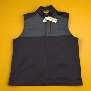 Grand Slam Performance Golf Vest Mens Large NWT Navy Blue with pockets PGA fore - Picture 1 of 9