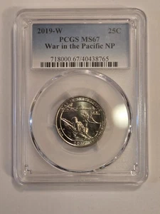 2019 W War In The Pacific Quarter PCGS MS67 - Picture 1 of 2