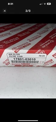 FILTRO DE AIRE MOTOR NUEVO GENUINO TOYOTA CAMRY & LEXUS ES300 RX300 17801-03010 Foto 1 de 2