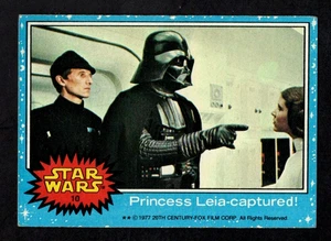 1977 Topps Star Wars Series I Blue Card #10 Princess Leia Captured! EX *he - Picture 1 of 2