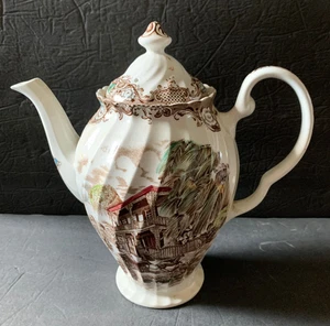 Johnson Brothers Vintage Heritage Hall Französische Provinz Kaffee Teekanne #4411 - Bild 1 von 8