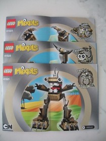LEGO MIXELS INSTRUCTION MANUALS ONLY LOT 41521 41522 41523 * NO BRICKS* 111