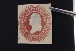 US  CUT SQUARE USED SC# U284 FANCY BLUE STAR CANCEL - Picture 1 of 3