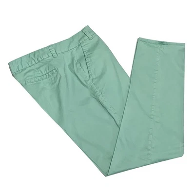 Bandolino, Pantalones Informales de Pierna Cónica Verde Claro con Elástico, Talla 12 Foto 1 de 4