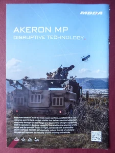 6/2024 PUB MBDA MISSILES SYSTEMS AKERON MP ALND COMBAT MISSILE ORIGINAL  AD - Picture 1 of 1