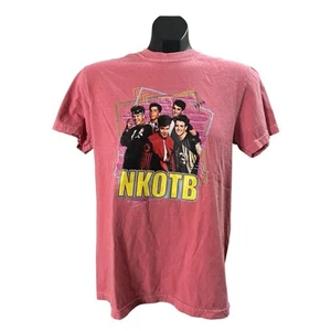 NKOTB Graphic T-Shirt Small Red New Kids on the Block Band Tee 80s Pop Music - Picture 1 of 8