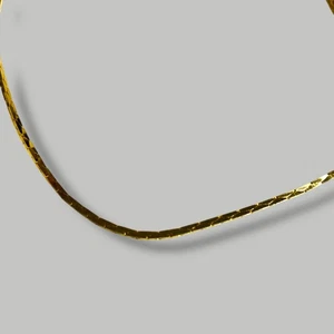 New The Fabrini Collection Goldtone Cobra Chain Necklace 16 Inch Spring Clasp - Picture 1 of 7