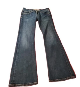 BKE Addison Bootcut Jeans Damen Gr. 26R Distressed Medium Wash Y2K Boho Chic - Bild 1 von 11
