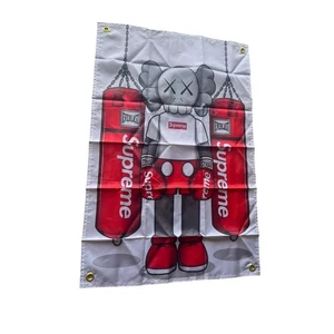 Kaws Supreme Boxing 2x3 Flag ft Outdoor Polyester with Grommets - Picture 1 of 1