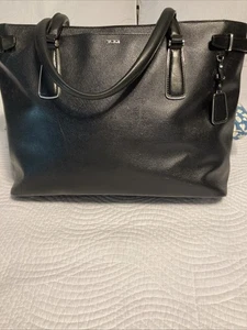 Tumi Sinclair Nina 3 Compartment Lap Top Tote Bag Purse Black - Picture 1 of 24