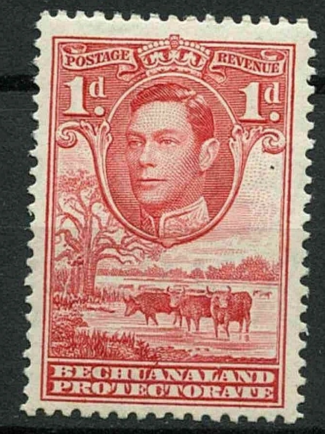 BECHUANALAND PROCTECTORATE 1938-52 SG119 KGVI 1d. SCARLET  -  MNH - Image 1 of 1