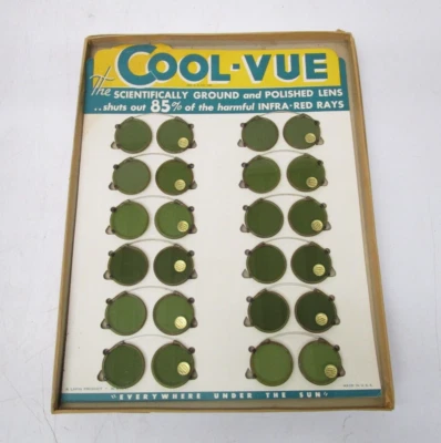 12 pares de gafas de sol de colección Cool-Vue con clip de pantalla marco redondo 46 mm lentes exteriores nuevas de Lote Antiguo Foto 1 de 4
