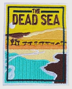 The Dead Sea Patch (3,5") Bügelbild Abzeichen Israel Jordan Souvenir Jerusale... - Bild 1 von 3