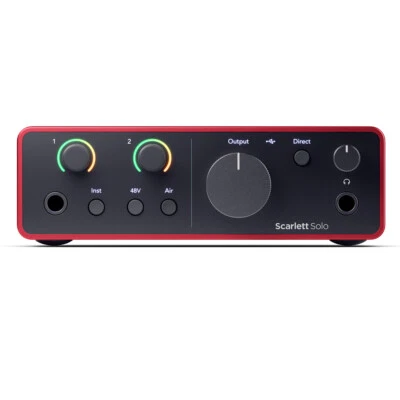 FOCUSRITE SCARLETT SOLO (4th Gen) INTERFACCIA AUDIO USB 1 IN 2 OUT - Immagine 1 di 4