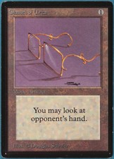 Glasses of Urza Beta PLD Artifact Uncommon MAGIC MTG CARD (ID# 239522) ABUGames