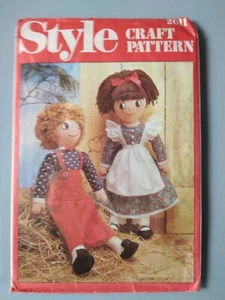 BOY/GIRL DOLL & WARDROBE SEWING PATTERN - ONE SIZE (51CM) - STYLE No. 2011 - Picture 1 of 3